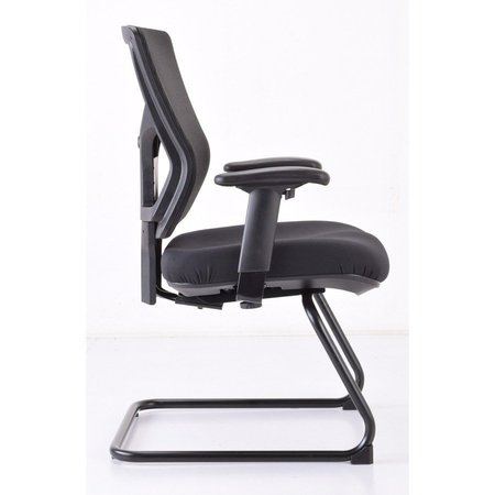 Lorell CHAIR, GUEST, PADDED SEAT, BLK LLR62009